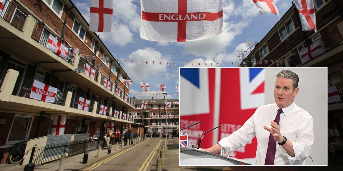 NextImg:One in eight Labour voters think the St George's Cross is 'RACIST and divisive and should not be displayed'