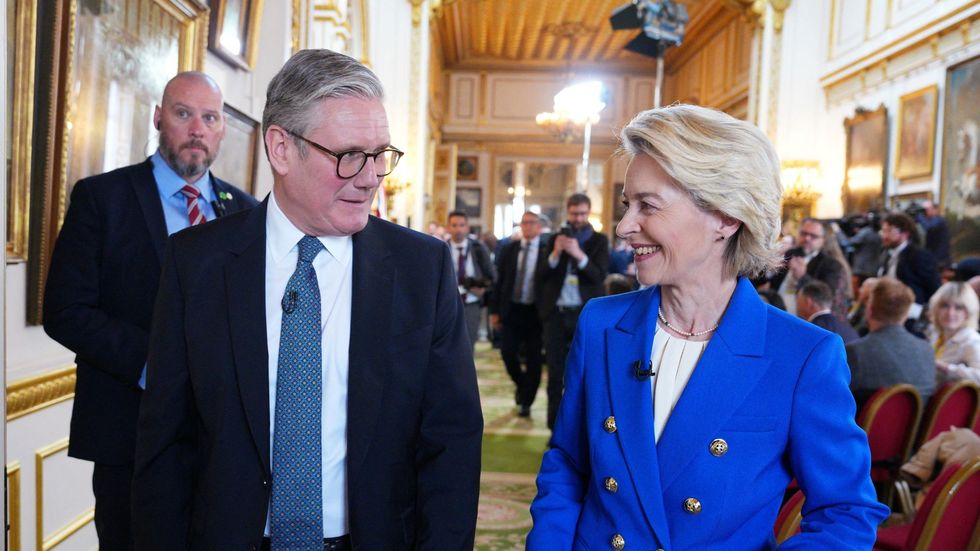 Keir Starmer with Ursula von der Leyen