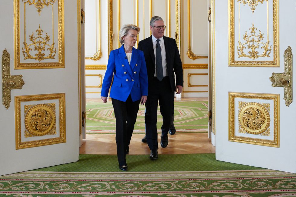 Keir Starmer with Ursula von der Leyen