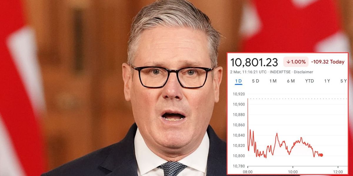 Ftse and pound plummet immediately at market opening as Middle East conflict ripples through Britain Ftse and pound plummet immediately at market opening as Middle East conflict ripples through Britain