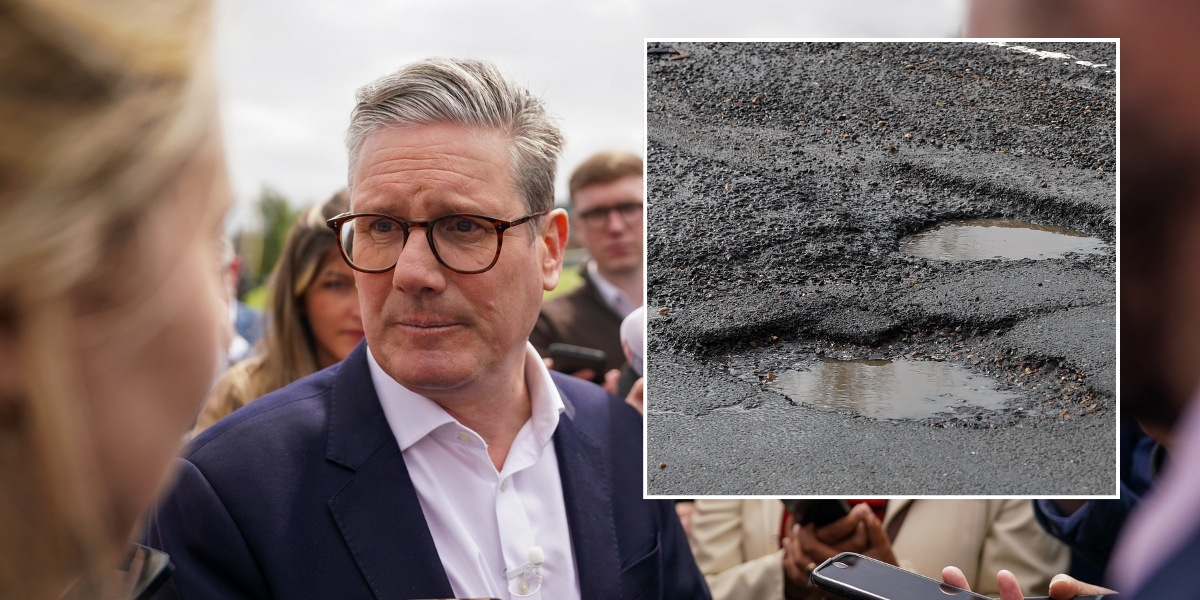 NextImg:General Election LIVE: Keir Starmer pledges to repair extra one million potholes a year - ‘It’s a plague!'