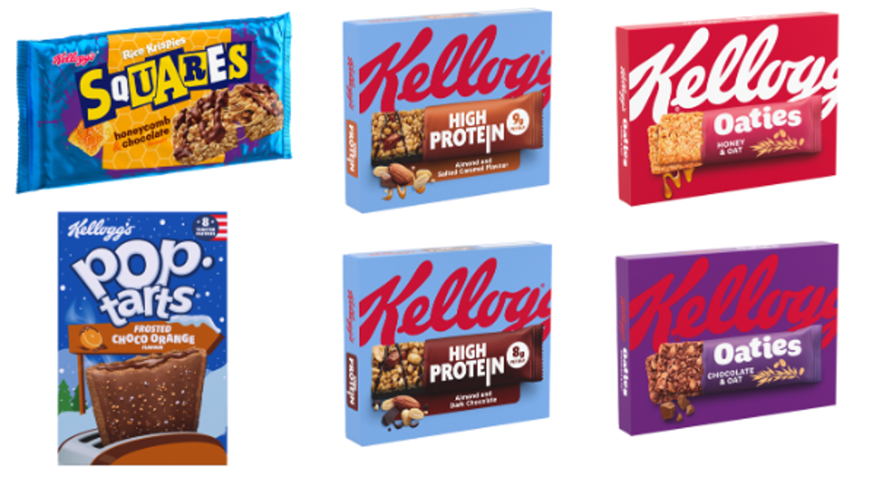 Kellogg's new breakfast snack range