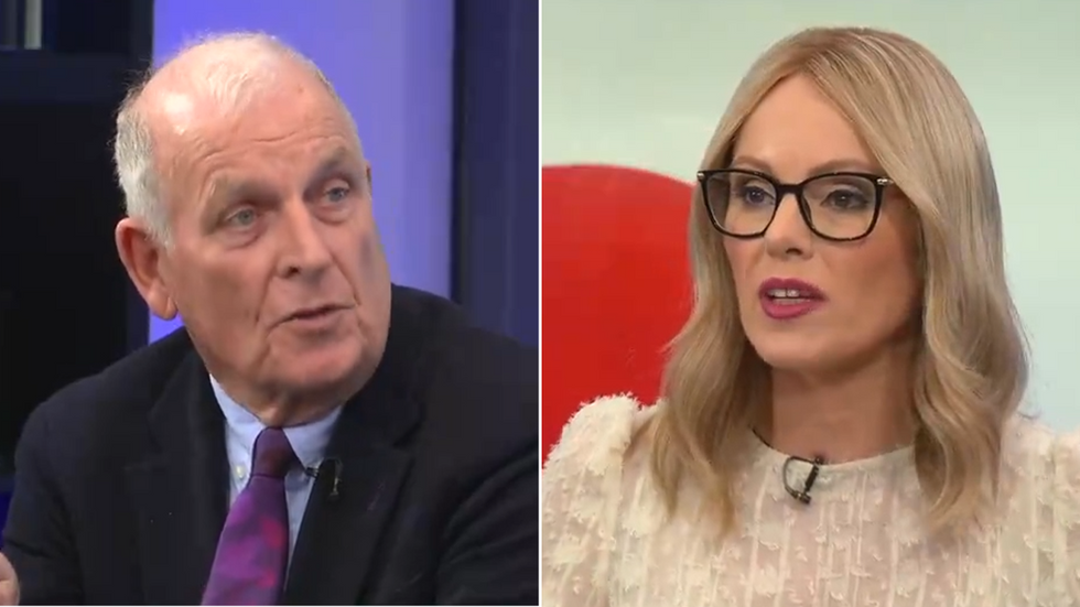 Kelvin MacKenzie and Michelle Dewberry
