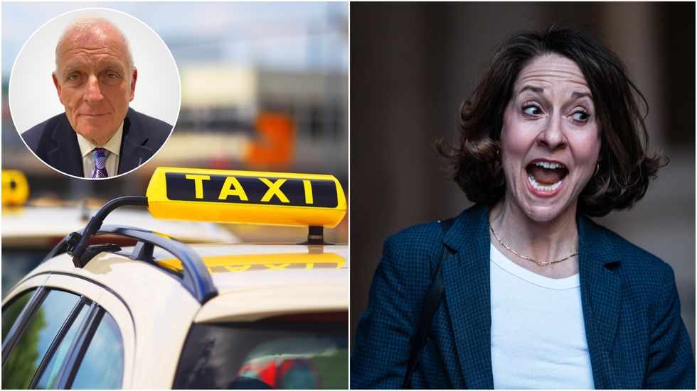 Kelvin MacKenzie, British taxi and Liz Kendall
