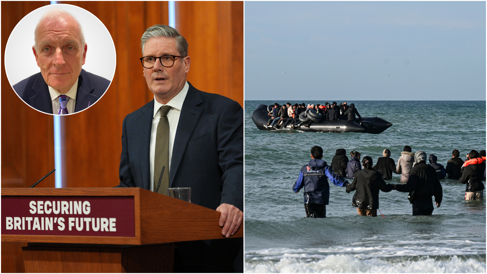 Kelvin MacKenzie, Keir Starmer and migrants crossing the channel