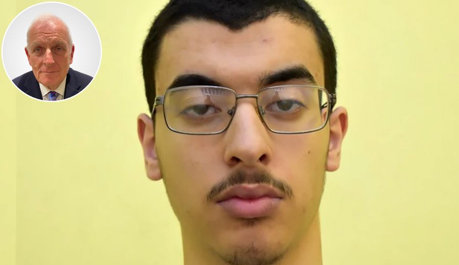 Kelvin Mackenzie (left), Hashem Abedi (right