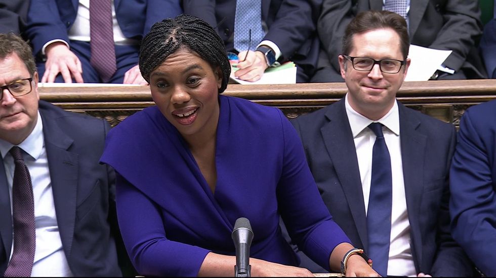 Kemi Badenoch addresses MPs in the House of Commons after Rachel Reeves's second Budget
