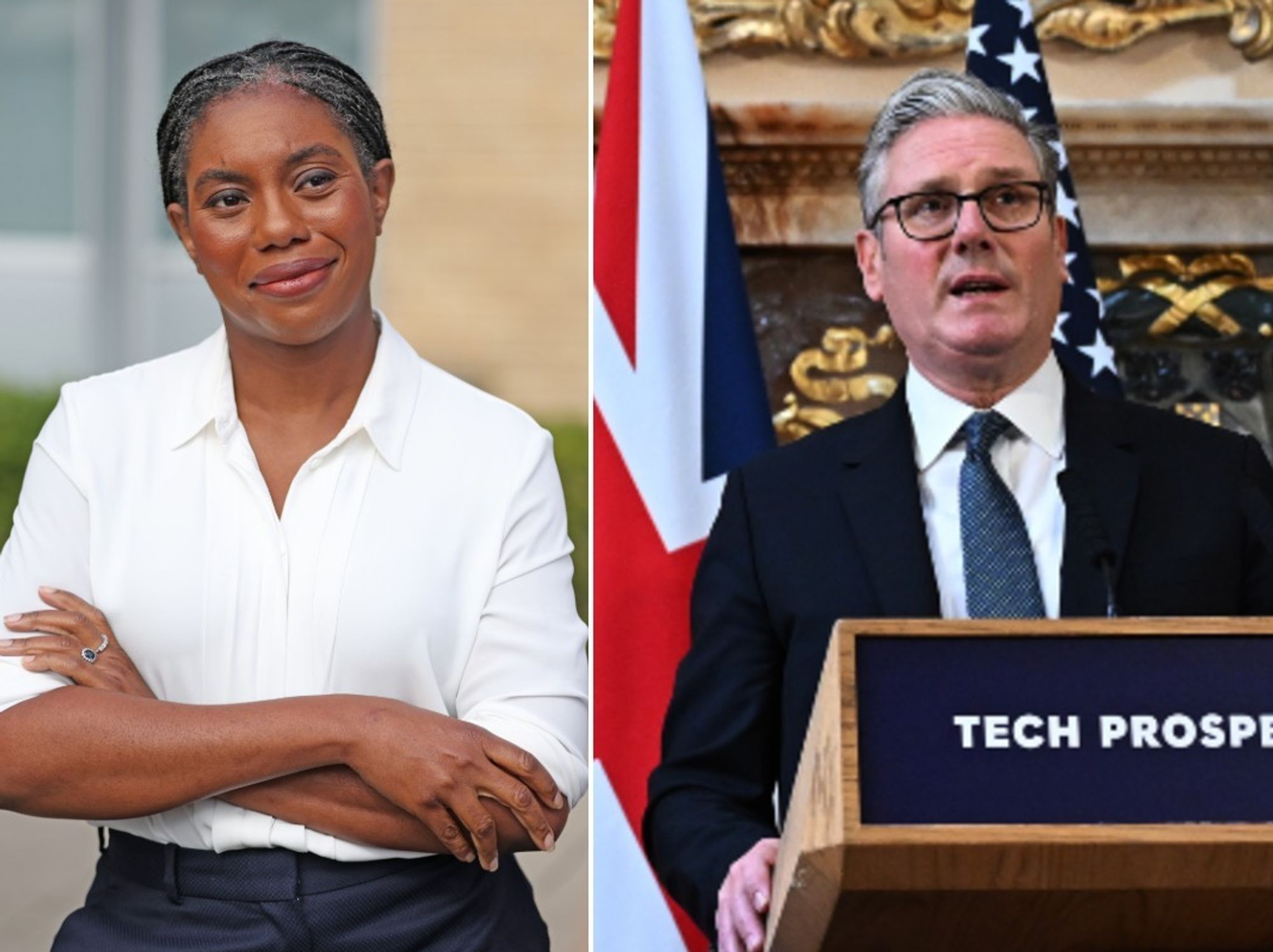 Kemi Badenoch and Keir Starmer