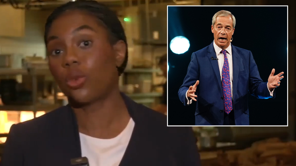 Kemi Badenoch and Nigel Farage