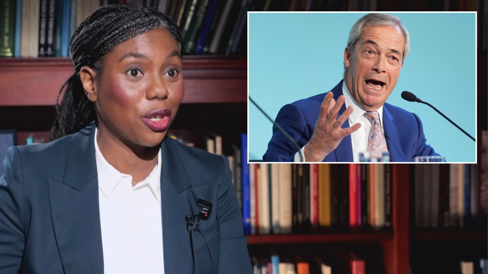 Kemi Badenoch and Nigel Farage