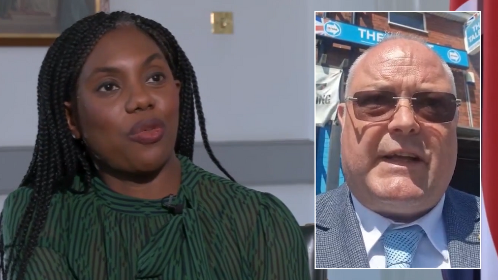 Kemi Badenoch and Pete Flynn