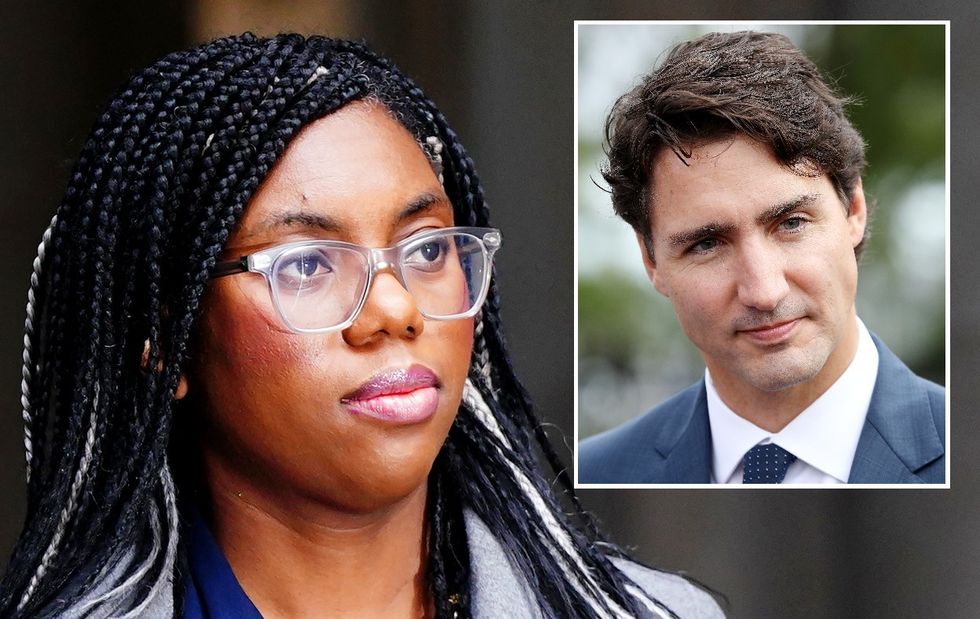 Kemi Badenoch / Canadian prime minister Justin Trudeau