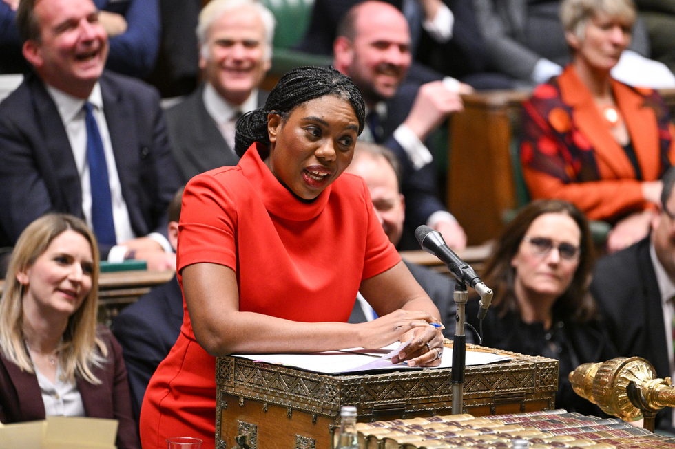 Kemi Badenoch during PMQs