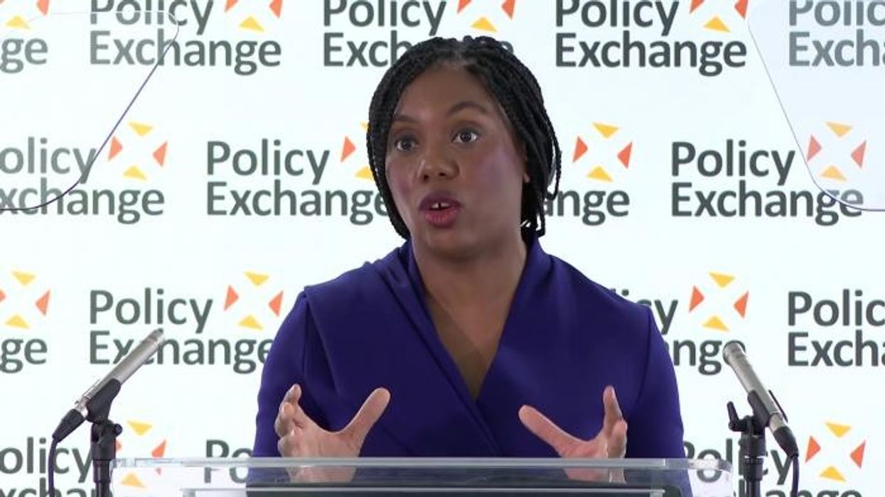 'How could you?!' Kemi Badenoch's keynote speech disrupted within seconds as boos ring out over protester's outburst