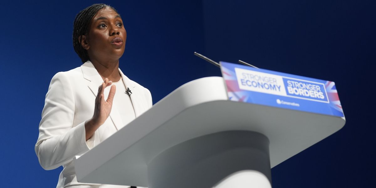 Kemi Badenoch appears to compare Nigel Farage to a PIG in keynote speech before Tory leader unveils policy bonanza Kemi Badenoch appears to compare Nigel Farage to a PIG in keynote speech before Tory leader unveils policy bonanza