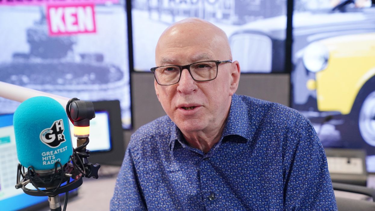 Ken Bruce in the Greatest Hits Radio studio