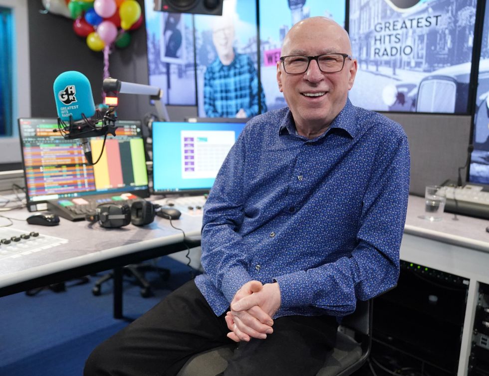 Ken Bruce in the Greatest Hits Radio studio