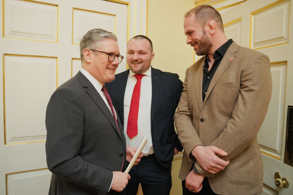 Ken Owens and Keir Starmer