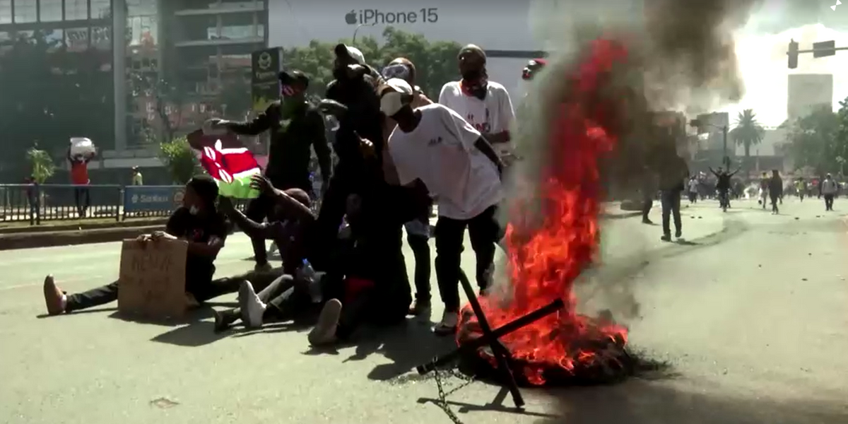 NextImg:Ten protestors 'shot dead' by police in Kenya as parliament set on fire after controversial tax bill passed