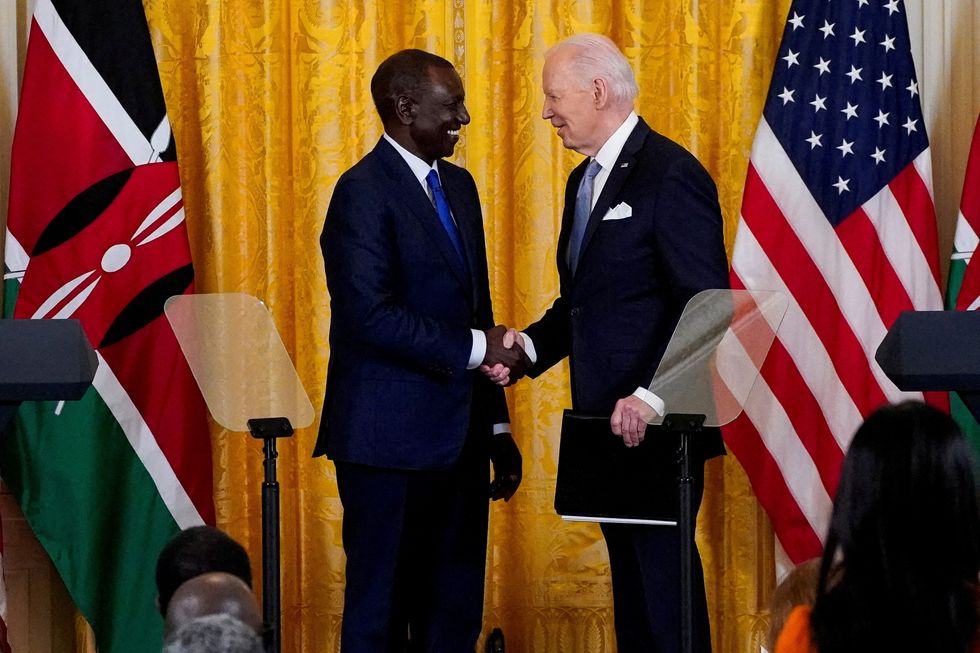 Kenyan President William Ruto and US President Joe Biden