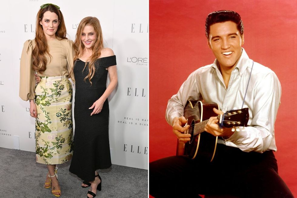 Keough with mother Lisa Marie, the granddaughter and daughter of music icon Elvis Presley.
