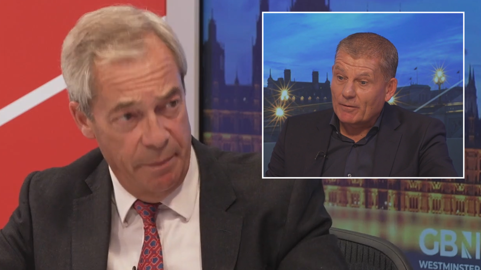 Kevin Mackie and Nigel Farage