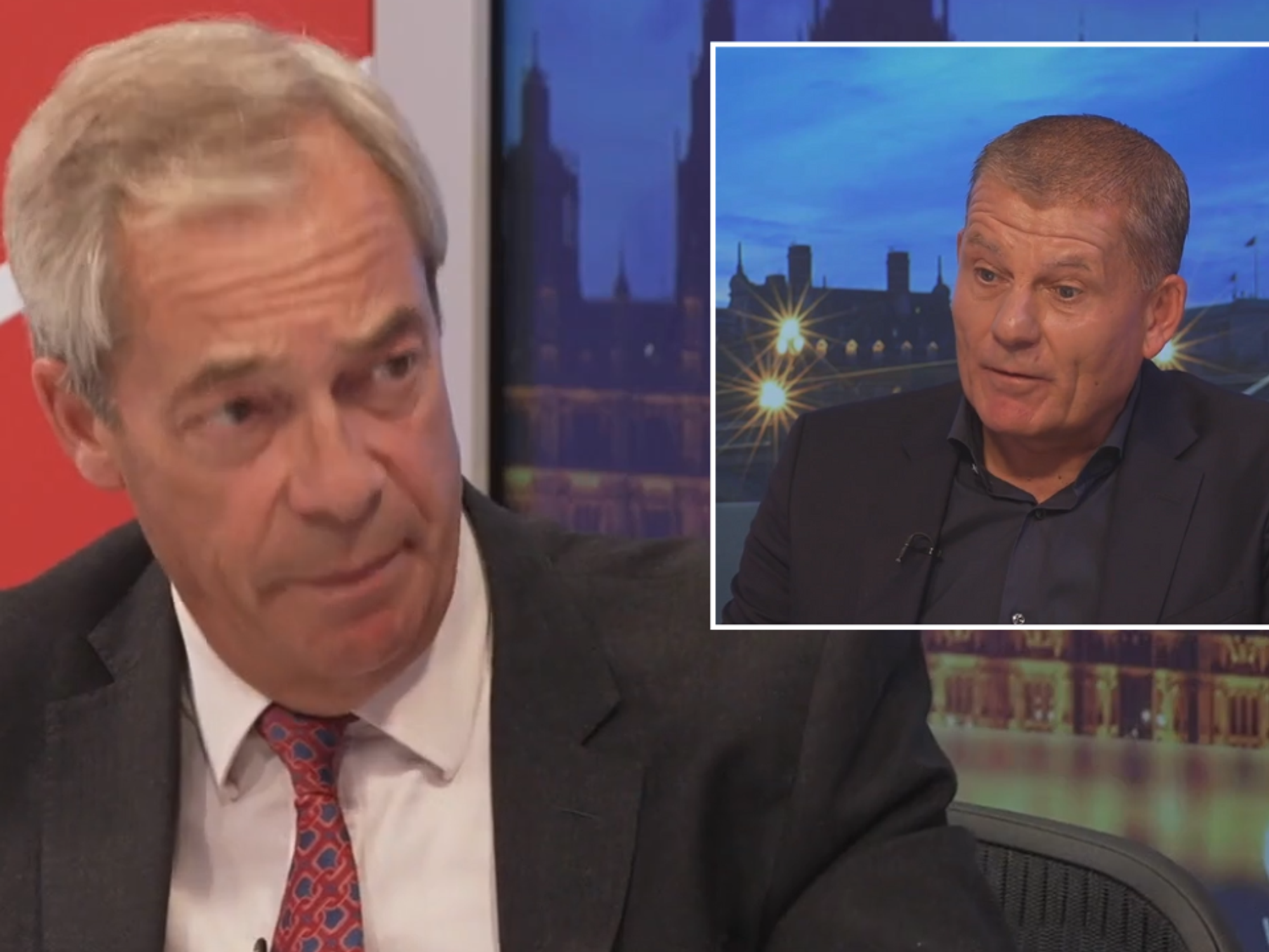 Kevin Mackie and Nigel Farage