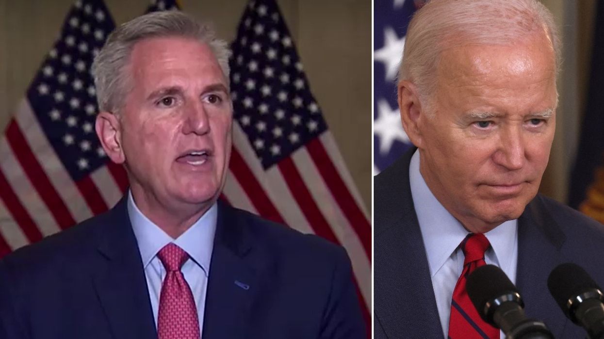 Kevin McCarthy and Joe Biden