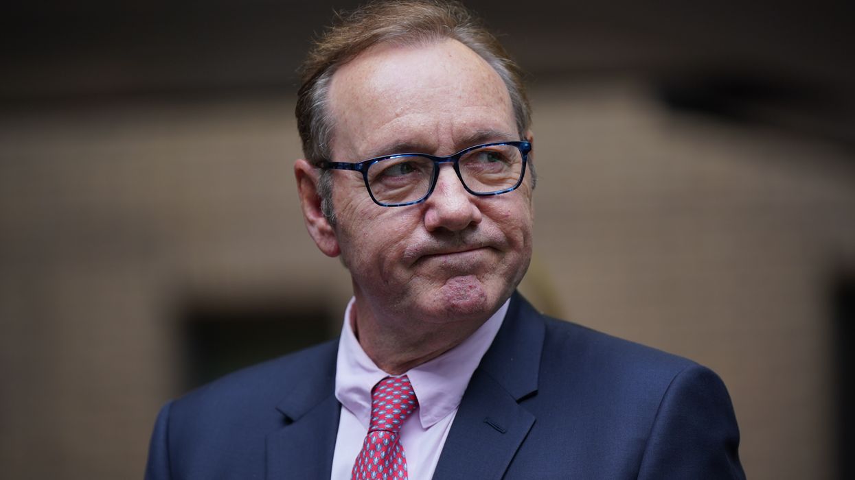 Kevin Spacey speaks to media
