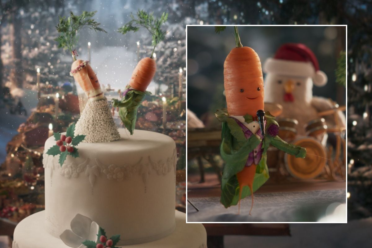 Kevin the Carrot and Katie getting married / Kevin the Carrot serenading Katie