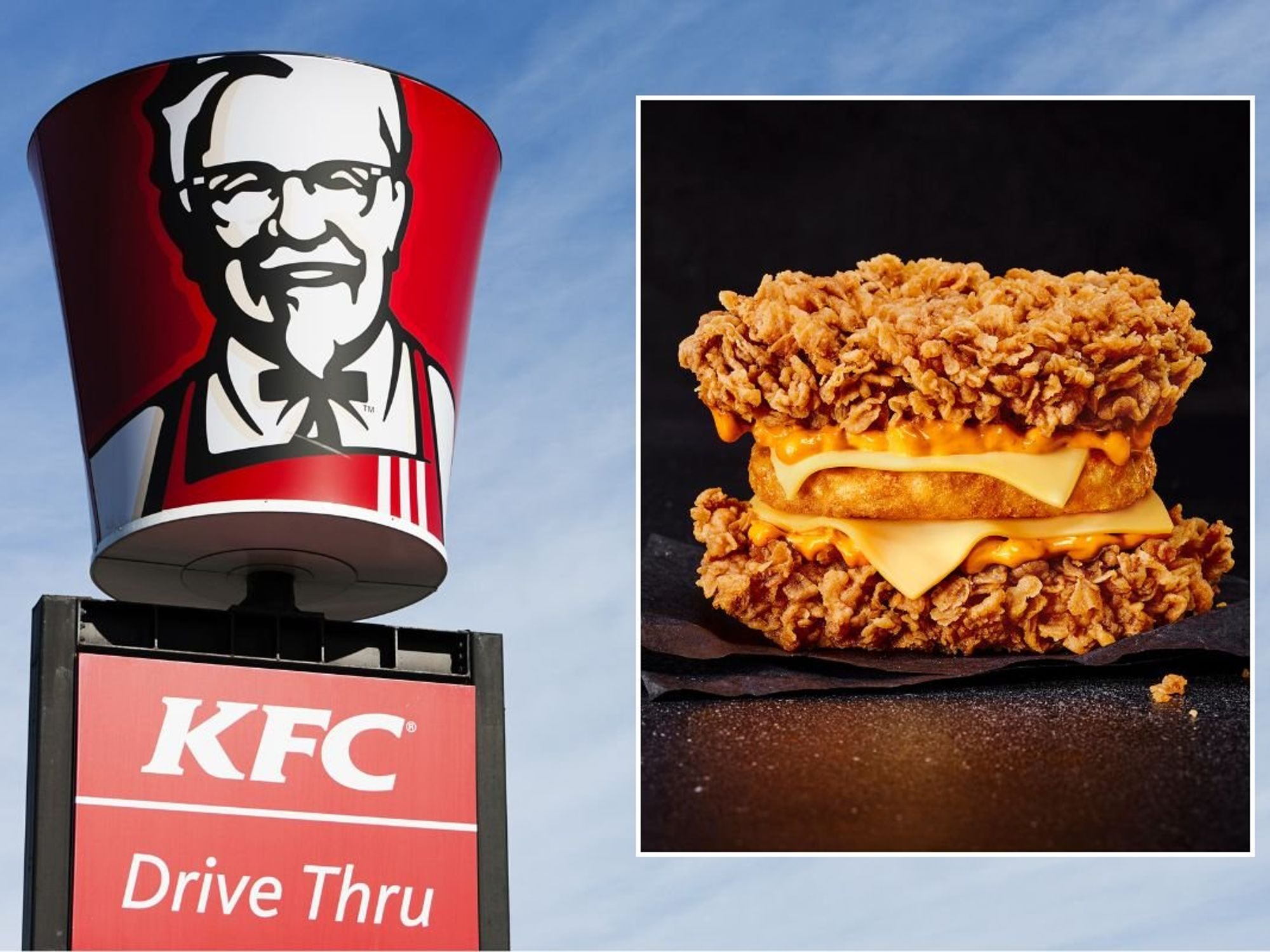 KFC Drive Thru / KFC Zinger Double Down