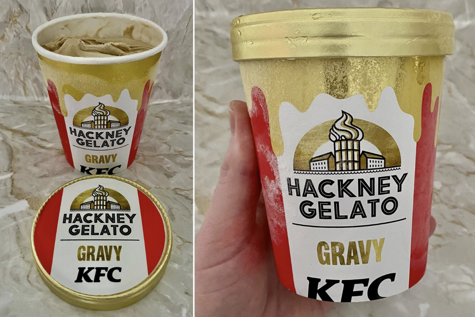 KFC/Hackney Gelato gravy-flavoured gelato