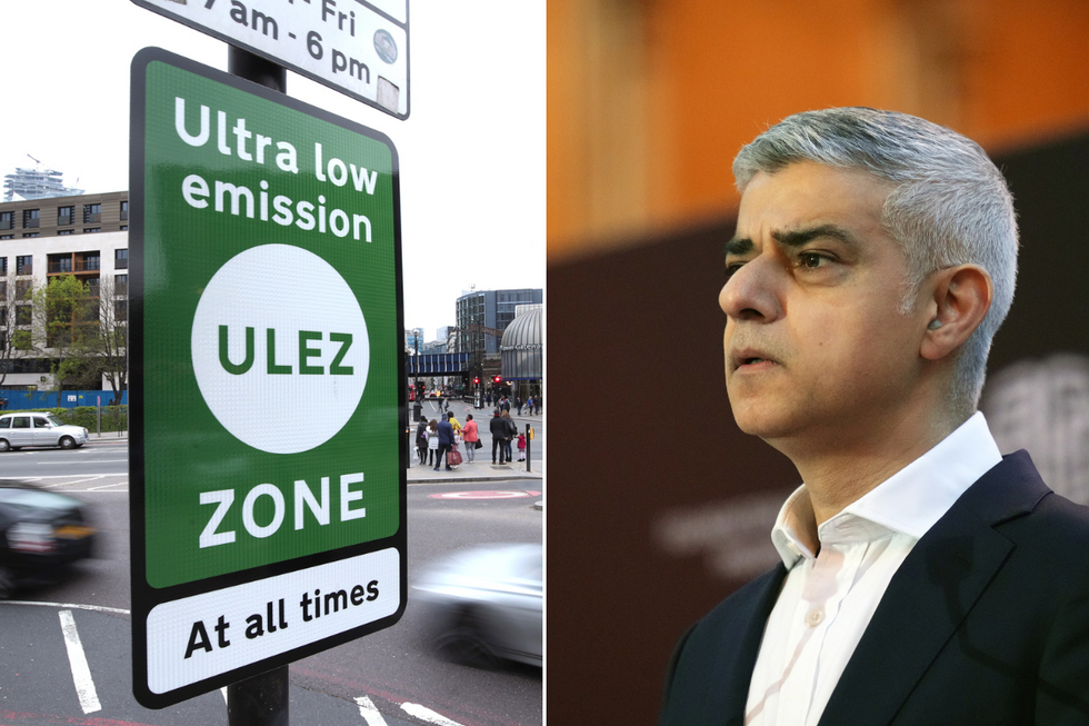 Khan' and a Ulez sign
