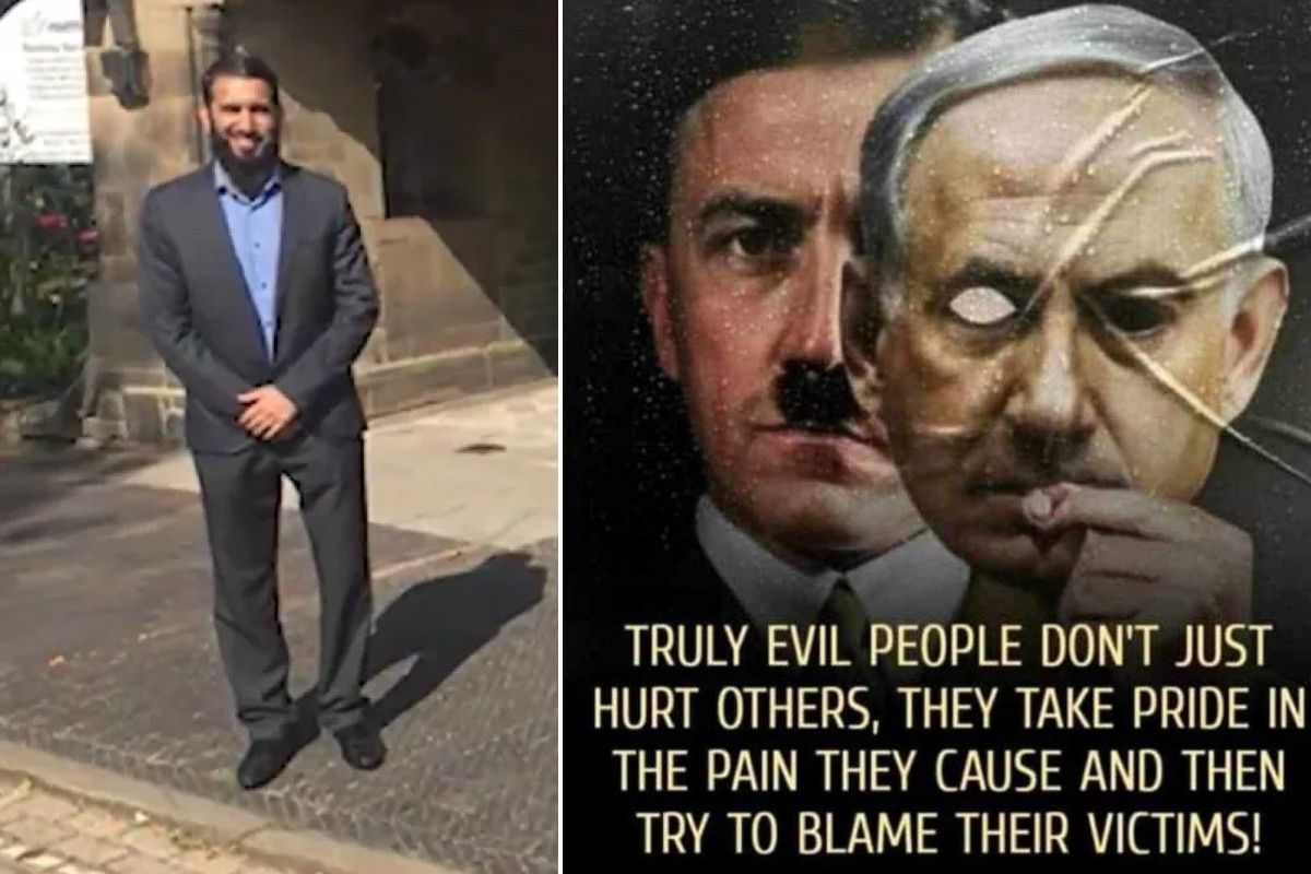Khizar Hussain and Hitler post