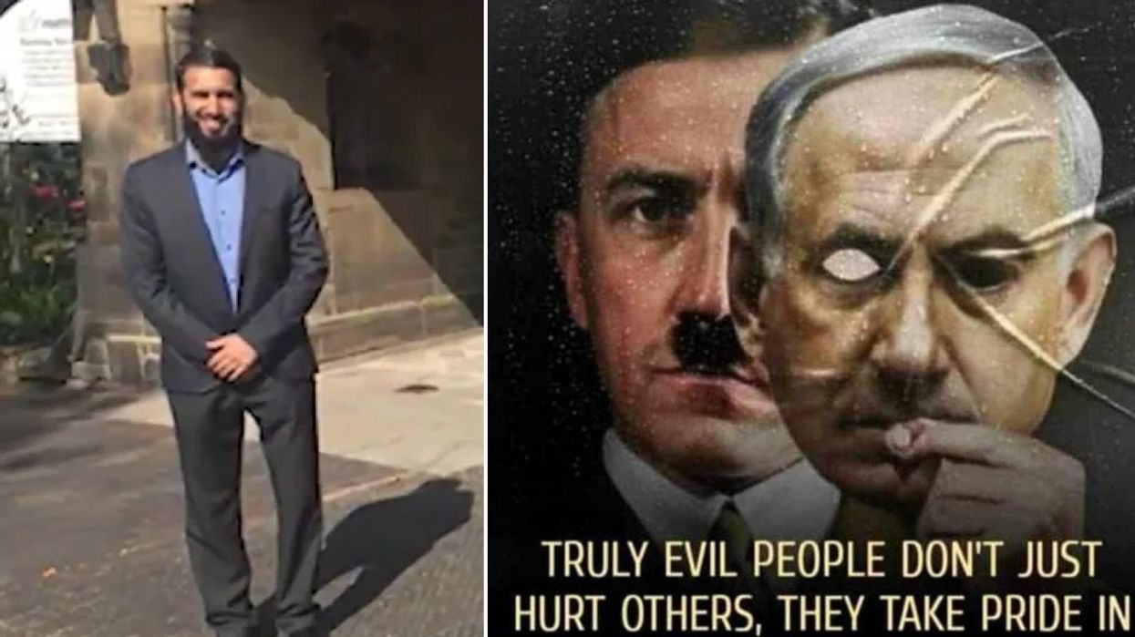 Khizar Hussain and Hitler post