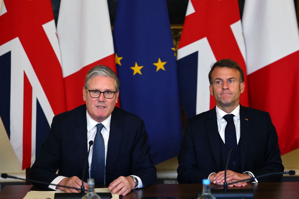 Kier Starmer a Emmanuel Macron