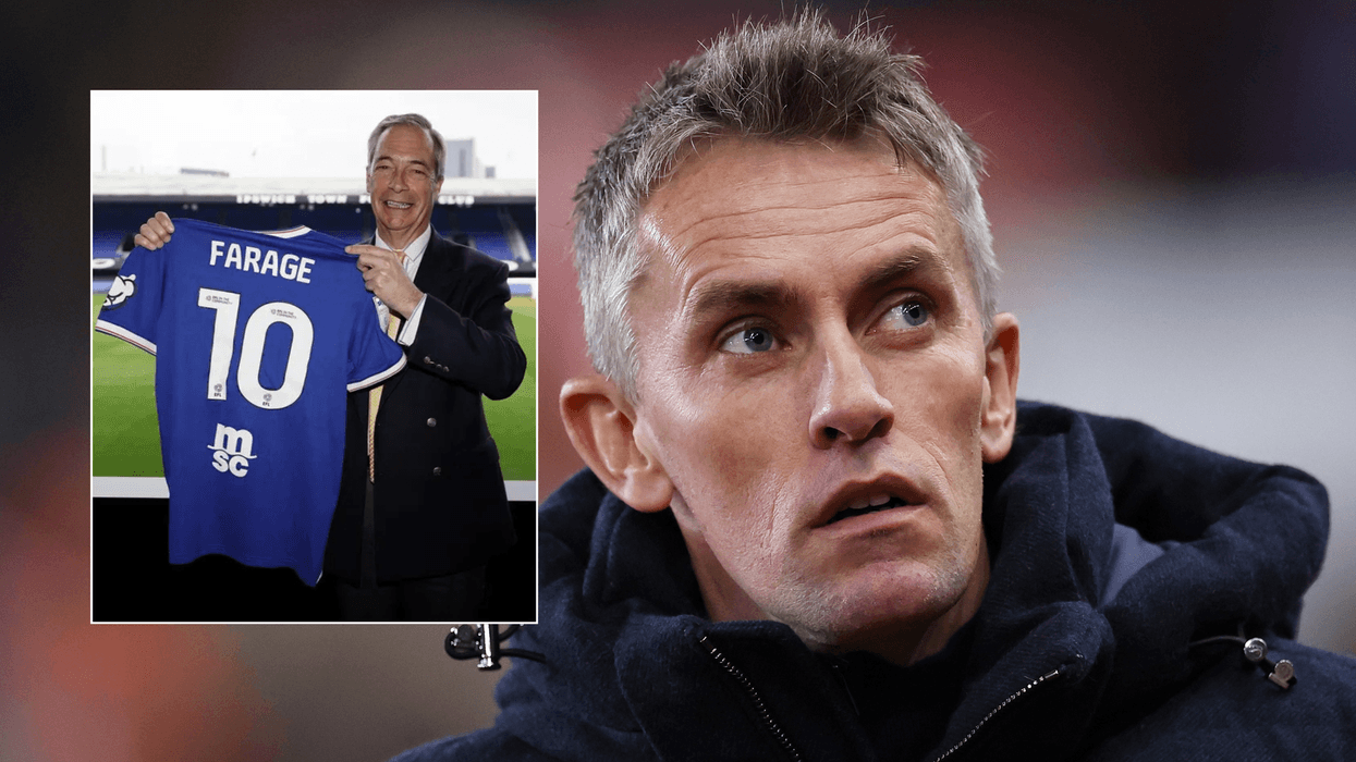 Kieran McKenna and Nigel Farage