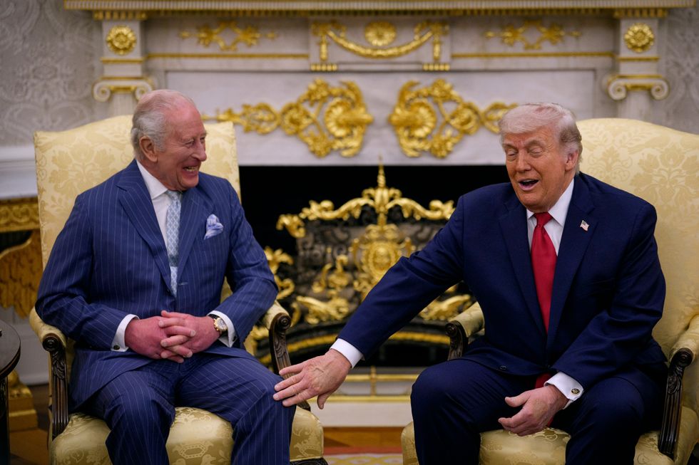 KIing Charles and Donald Trump