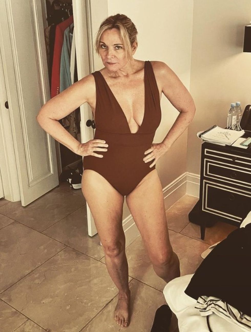 Kim Cattrall bikini