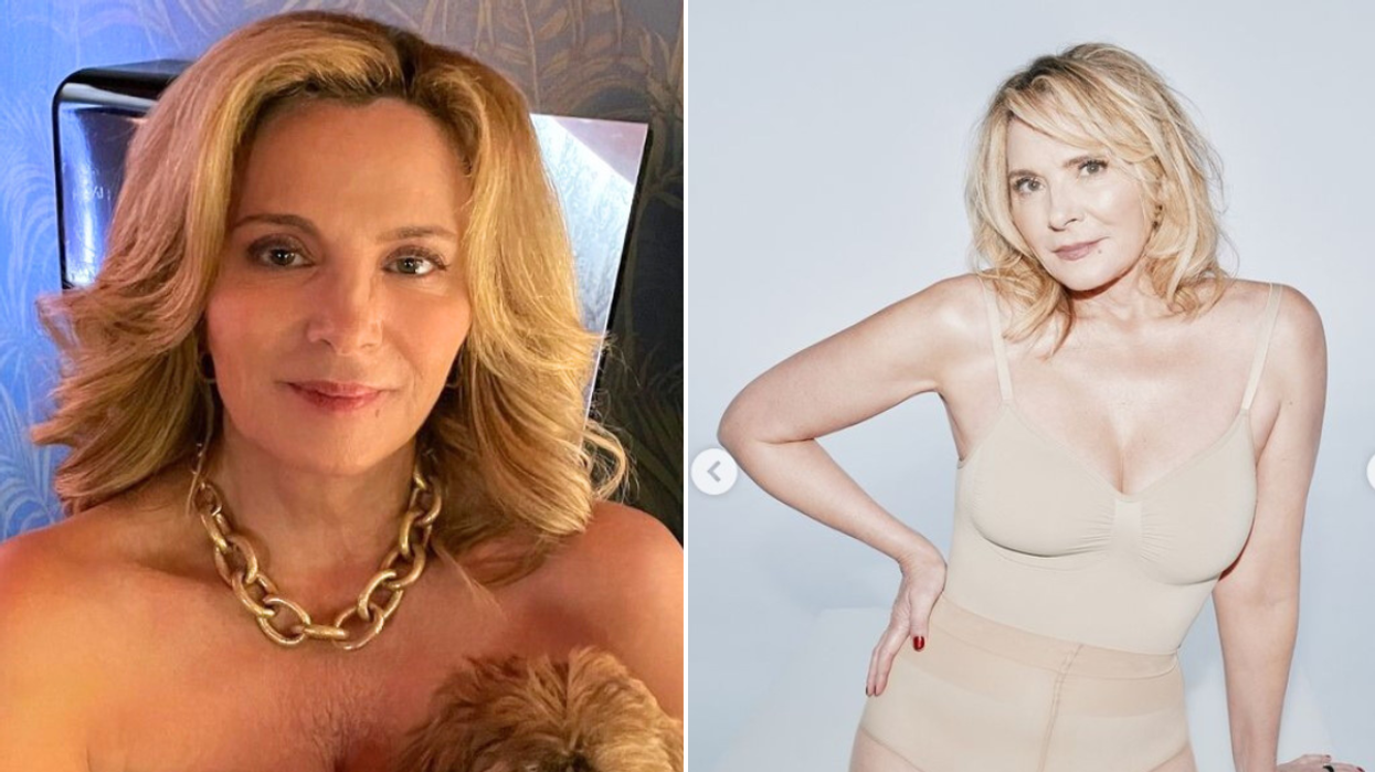 Kim Cattrall shapewear
