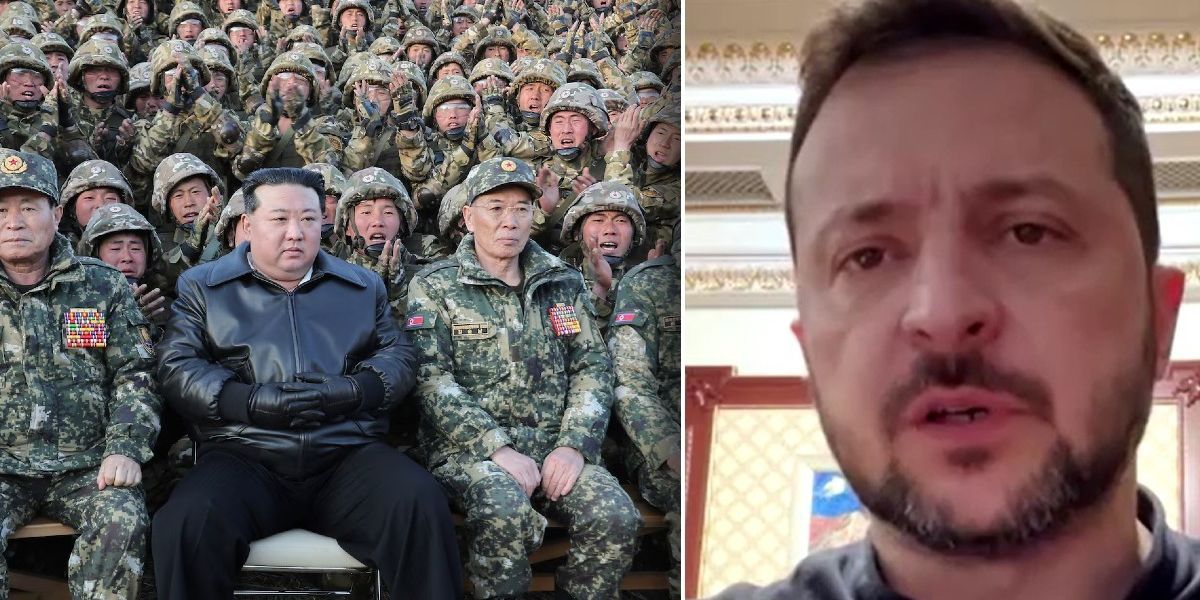 NextImg:Volodymyr Zelensky tells Nato 10,000 North Korean troops being trained to enter Ukraine war