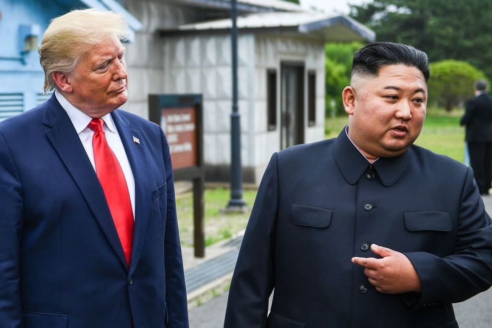 Kim Jong Un met with Donald Trump
