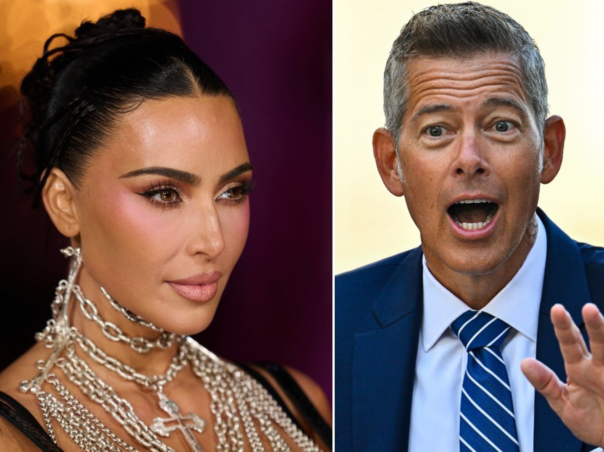 Kim Kardashian and Nasa acting administrator Sean Duffy