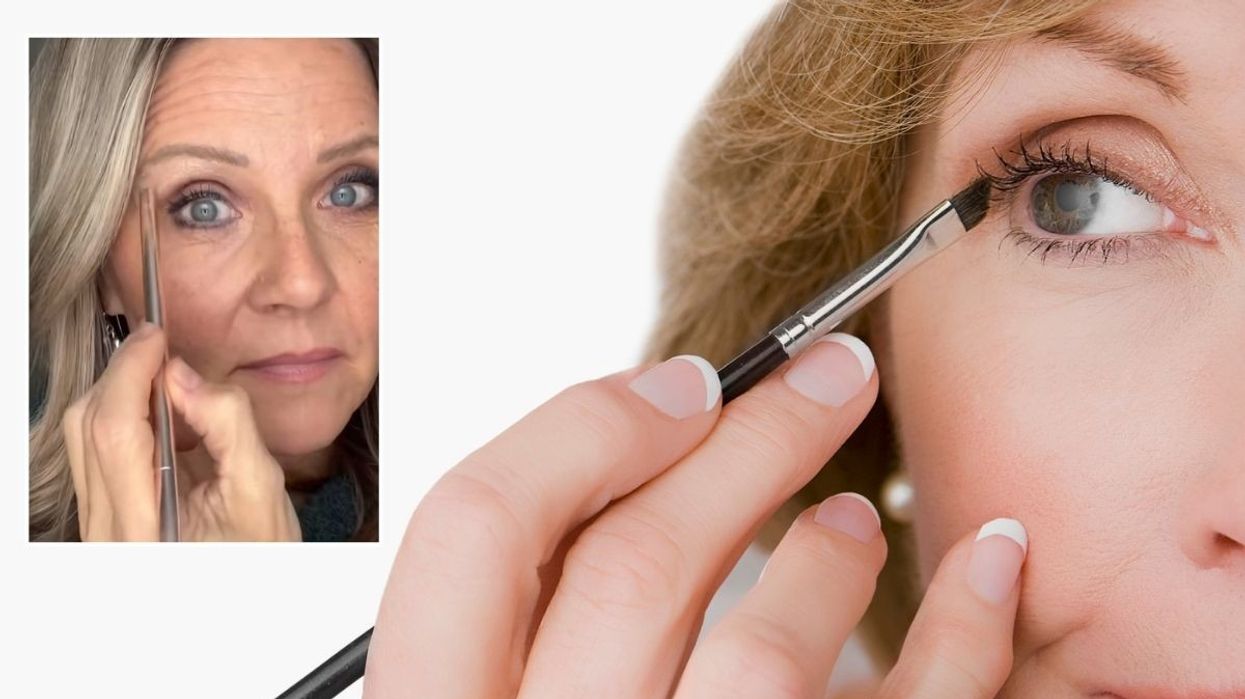 Kimberly Weimer / Woman applying eyeshadow