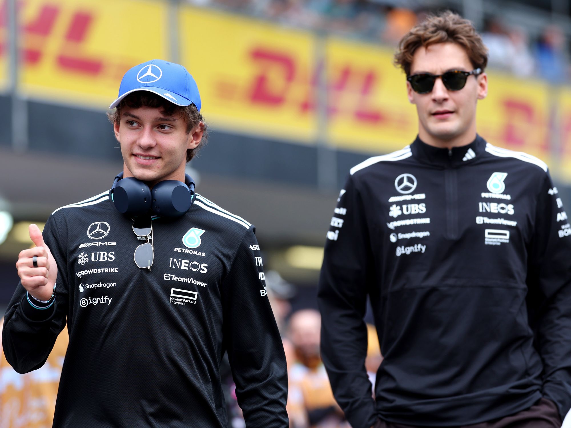 Kimi Antonelli, George Russell