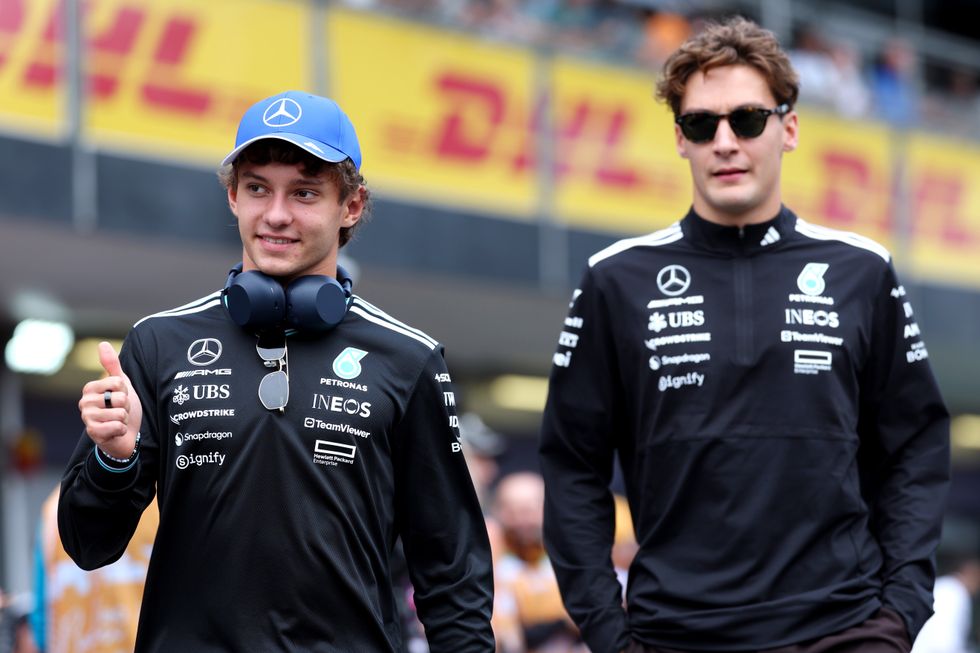 Kimi Antonelli, George Russell