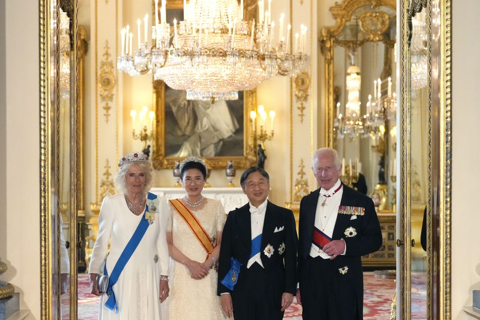 King and Queen with Japanese Emperor and Empress
