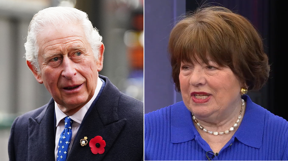 King Charles and Angela Levin