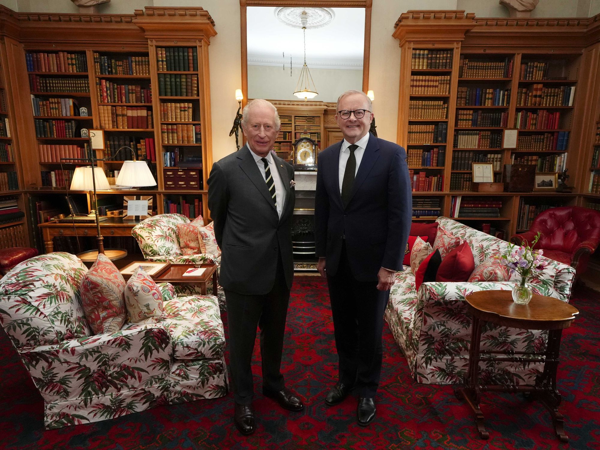 King Charles and Anthony Albanese