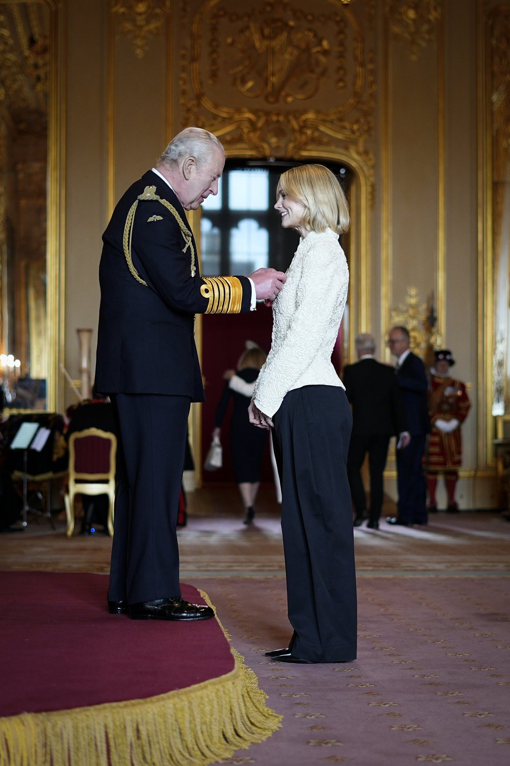 King Charles and Carey Mulligan